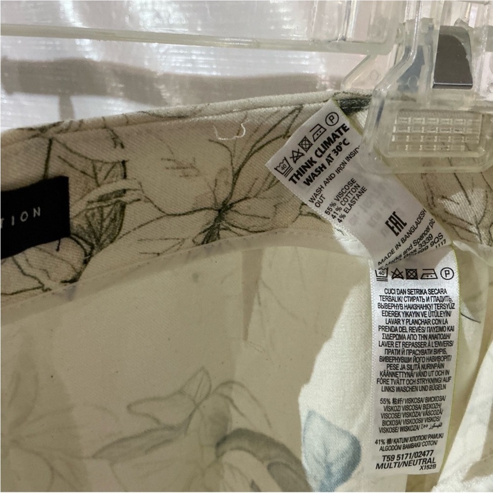 Marks & Spencer floral Cream and Black Chinos for Effortless Style - Picture 5 of 5